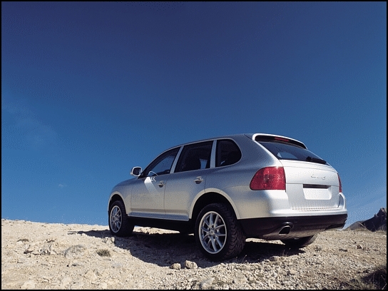 2004 Porsche Cayenne on the rocks (Photo: Porsche)