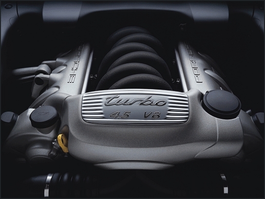 2004 Porsche Cayenne Turbo engine (Photo: Porsche)