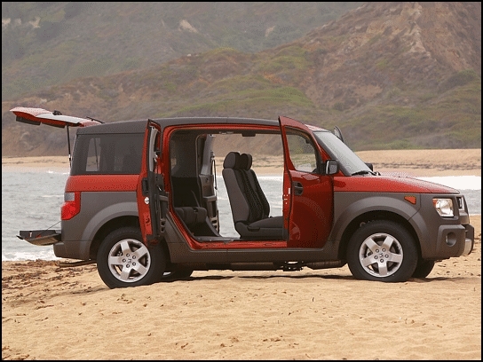 2003 Honda Element wide open (Photo: Honda)